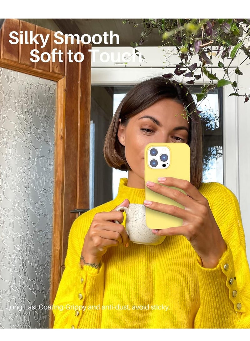 BORTONY iPhone 13 Pro Case 6.1 Inch Liquid Silicone Anti Scratch Anti Fingerprint Soft Silky Touch Shockproof Protective Cover - Image 5