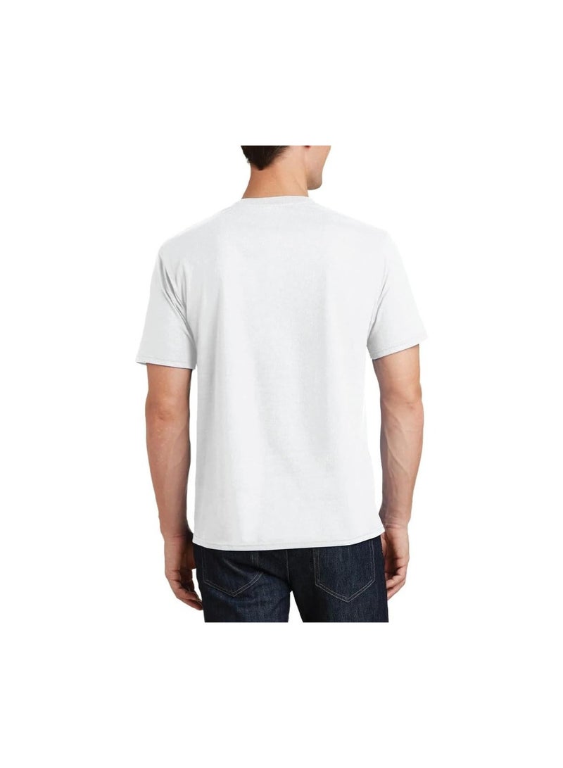 PRINTSHOP4ME Peace Love Men's T-Shirt–Cotton Half Sleeve Round Neck Soft&Breathable Fabric Casual Wear For Everyday Comfort|Gift For Special Events  - Image 4
