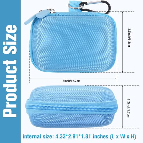 Sanwuta 2 Pcs Travel Card Games Case Playing Card Case EVA Hard Protective Storage Carrying Bag for Classic Playing Box Not Including CardsBlue - Image 5