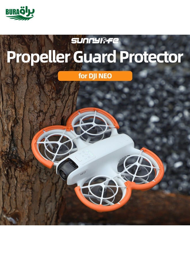 BURAQ For DJI Neo Sunnylife Propeller Protective Guard Anti-collision Ring Cover(Orange) - Image 3