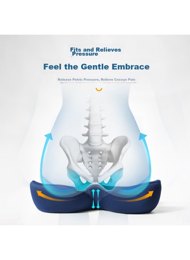 Back2 Cushion, Office Petal Buttocks Cushion, Chair Pad, Memory Foam Lumbar Support, Hemorrhoids Cushion, Summer - Image 2