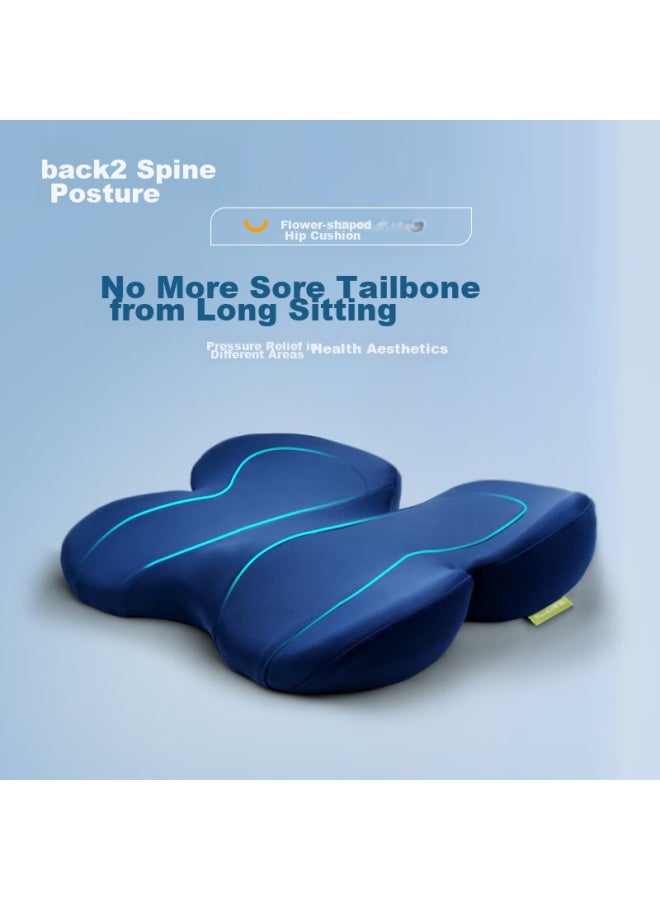 Back2 Cushion, Office Petal Buttocks Cushion, Chair Pad, Memory Foam Lumbar Support, Hemorrhoids Cushion, Summer - Image 1