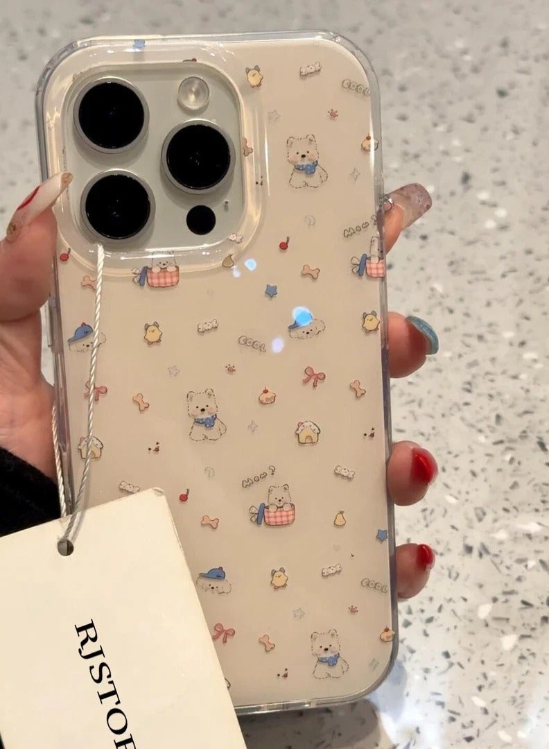 NIBEMINENT Protective TPU Case Cover For iPhone 16E, Cake Basket West Highland