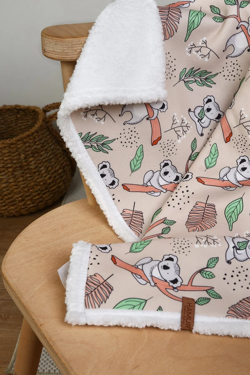 Hamur Fluffy Baby Blanket Mother Baby Newborn 80x100 Cm Koala Sheep Fur Blanket