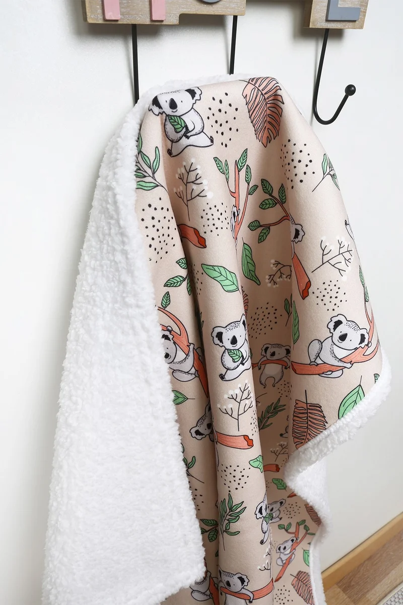Hamur Fluffy Baby Blanket Mother Baby Newborn 80x100 Cm Koala Sheep Fur Blanket