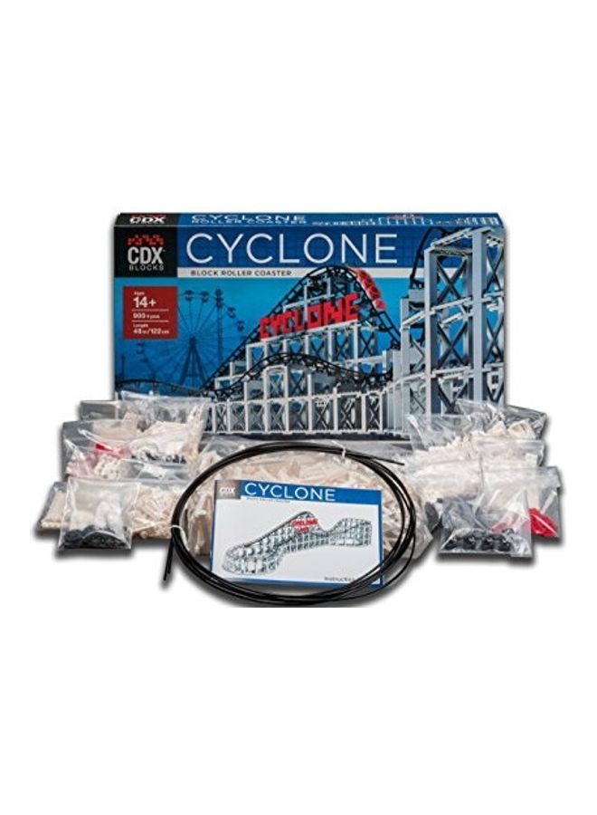 CDX Blocks: Cyclone - 900+ Pieces, Building Brick Set, Gravity Powered Roller Coaster Model, Promotes STEM Learning - Image 4