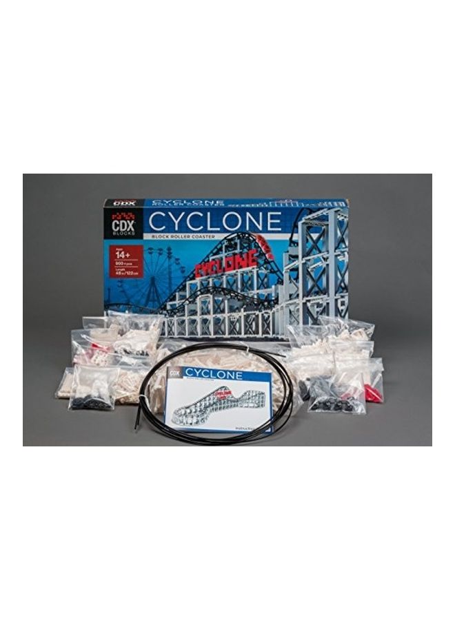 CDX Blocks: Cyclone - 900+ Pieces, Building Brick Set, Gravity Powered Roller Coaster Model, Promotes STEM Learning - Image 5