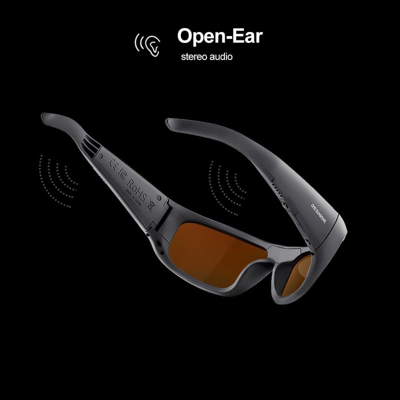 نظارات شمسية ذكية,نظارات شمسية مستقطبة مع مكبر صوت بلوتوث,حماية الأشعة فوق البنفسجية الرياضية / في الهواء الطلق والتحكم الصوتي,يونيسكس - Image 2