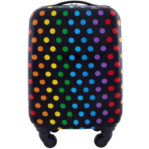 Travelers Club 5 Piece Kids' Luggage Set, Black Polkadot - Image 2