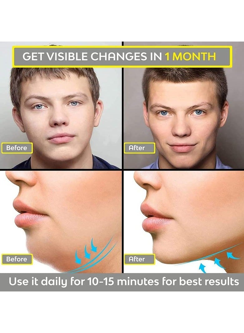 Gonice Jawline Exerciser Tool Men , Double Chin Reducer for Women Face Fat Reducer Jaw Exerciser for Men Jawline Shaper Slim and Tone Your Face Neck Jaw Liner Tools for Men  - Image 2