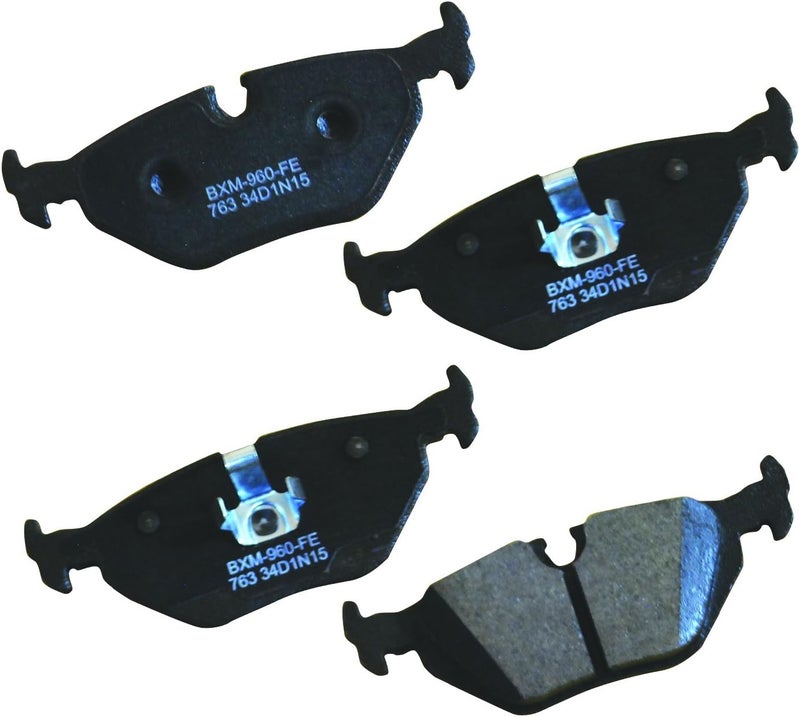 Bendix Premium SBM763 Semi-Metallic Rear Brake Pads for Select Models BMW 318i, 318is, 318ti, 320i, 323Ci, 323i, 323is, 323ti, 325Ci, 325i, 325xi, 328i, 328is, Z4, Saab 9-5 - Image 1