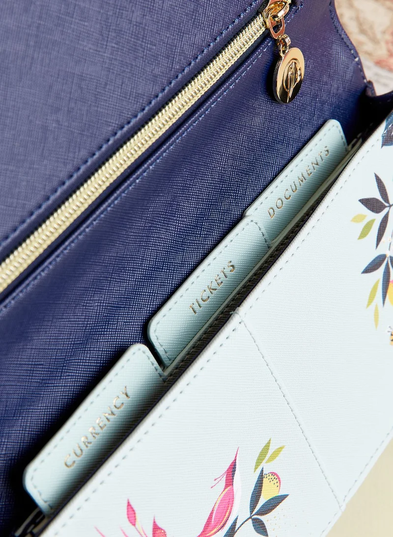 Sara Miller Printed Travel Wallet