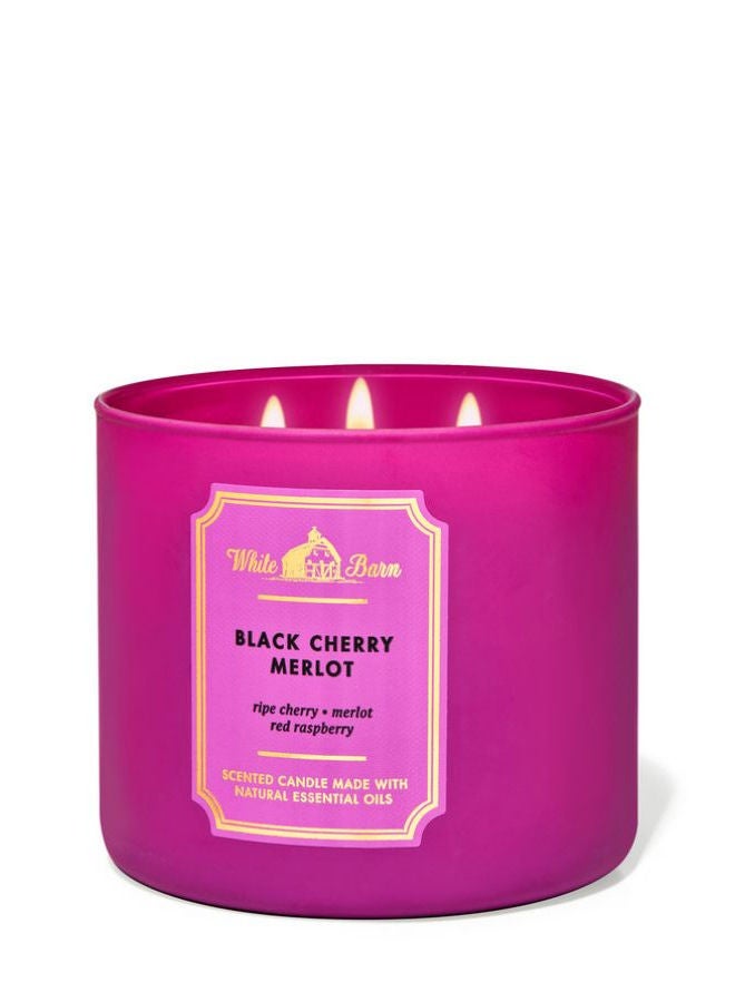 Black Cherry Merlot 3-Wick Candle