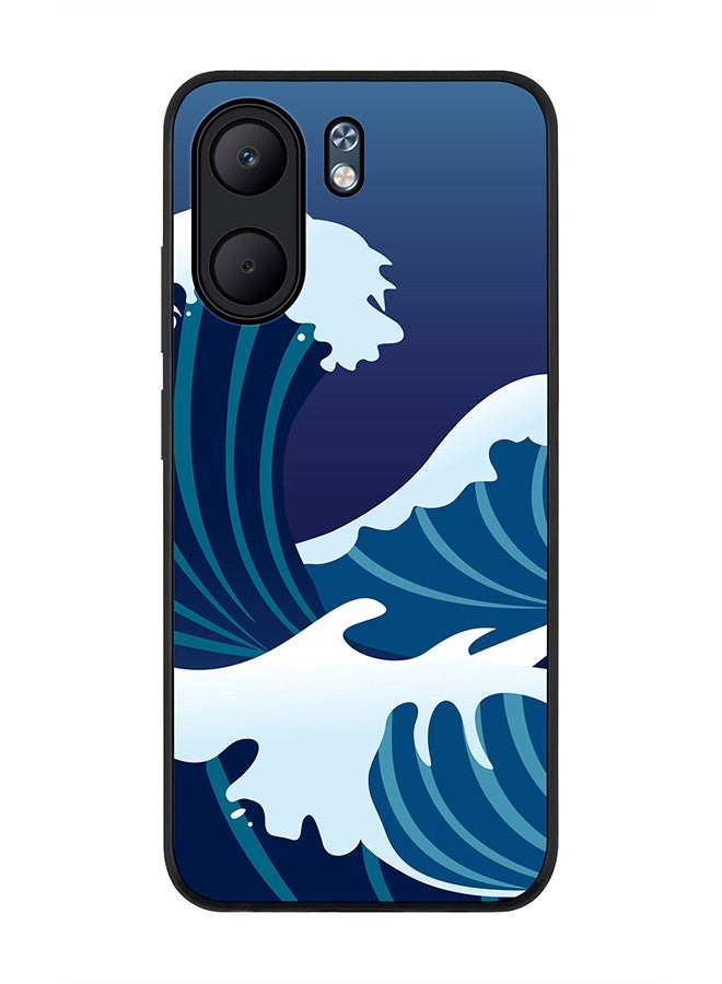 Stylizedd For Oppo A5x 5G / A5x 4G Case,Slim fit Camera Protection, Shockproof Thin Phone cover  - Japanese Sea