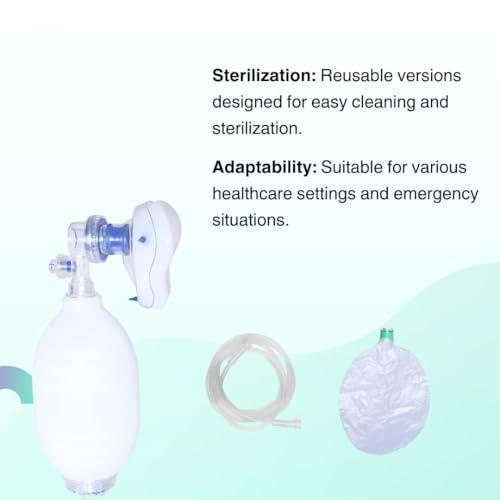 JOMED - Pediatric or Infant Ambu Bag | Resuscitation Bag | Silicone Reusable Oxygen Reservoir Bag for Hospital - Image 5