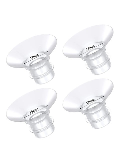 4PCS Breast Milk Pump Inserts Breast Converter Practical Breast Pump Replacement 17mm 19mm