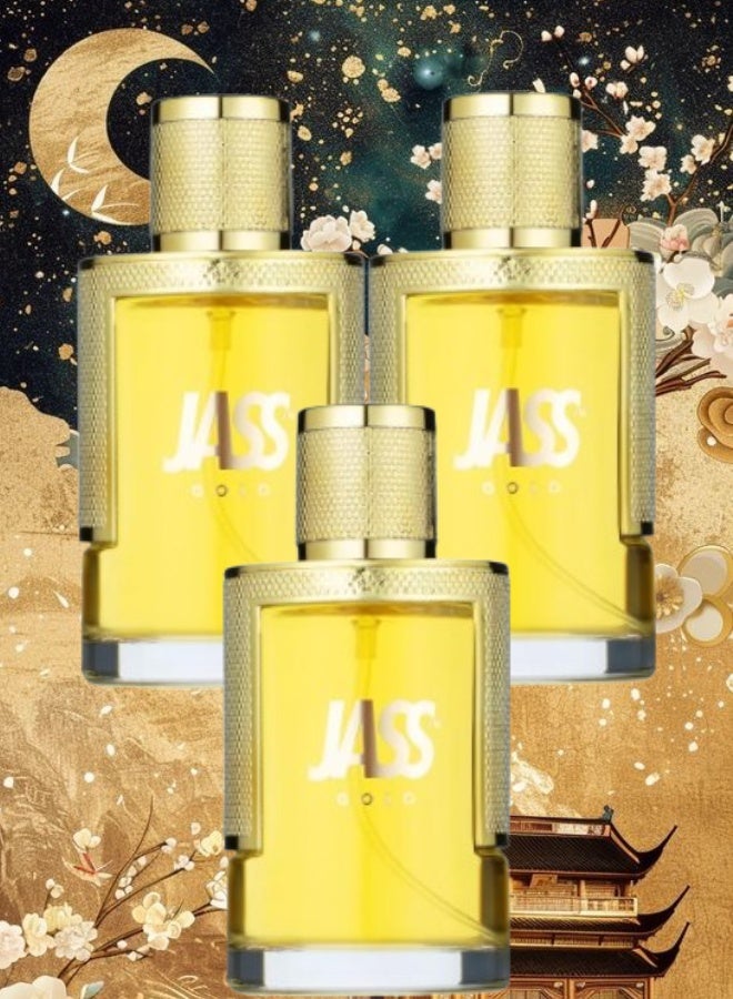 JASS 3 Pieces Jass Gold Perfume 100ML - Image 1