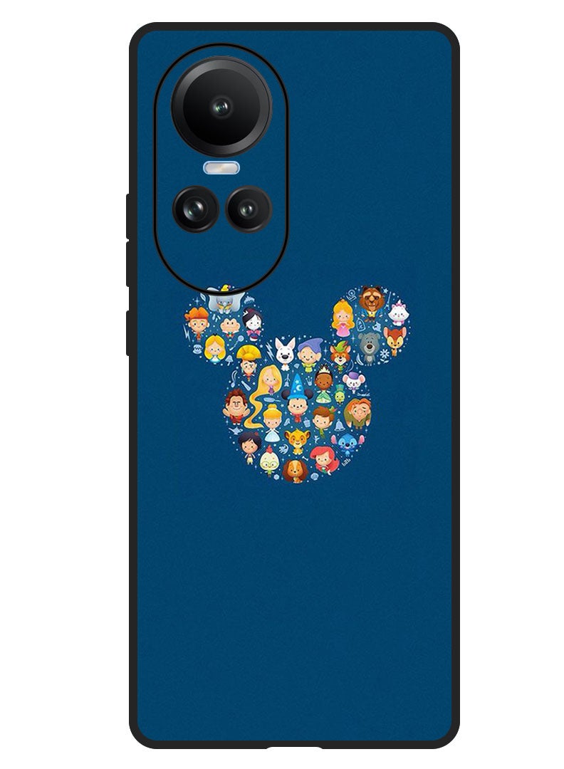 Theodor Protective Case Anti Scratch Shock Proof Bumper Cover For Oppo Reno 10/10 Pro Mickey Face - Image 1