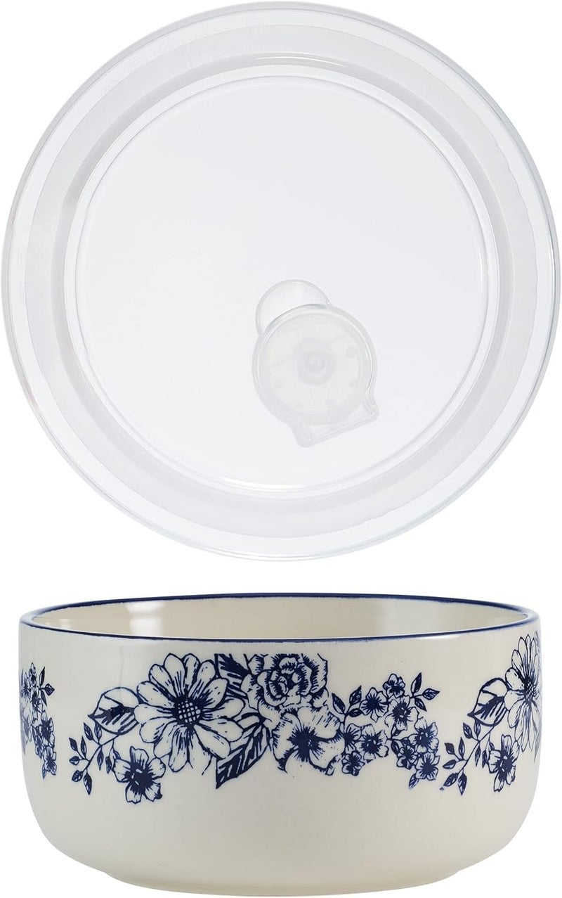 Pfaltzgraff Gabriela Storage Bowls 6 inch Blue and White - Image 5