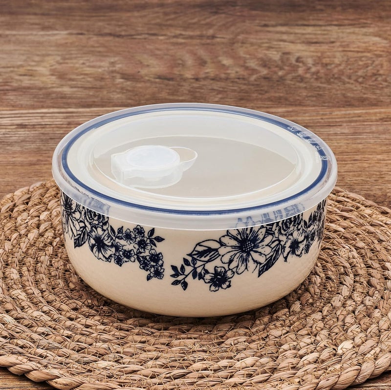 Pfaltzgraff Gabriela Storage Bowls 6 inch Blue and White - Image 4