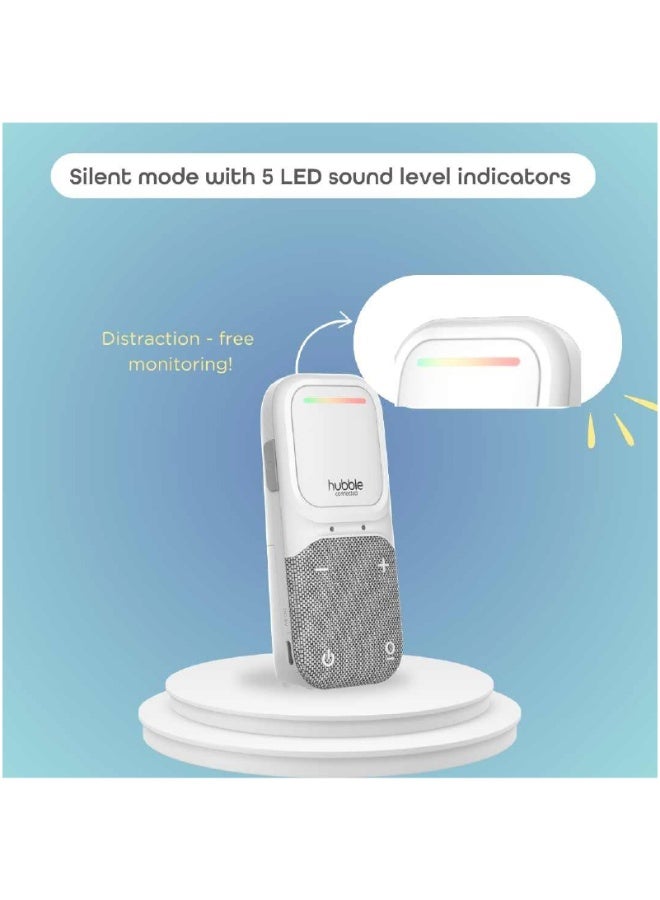 Hubble Connected Night Light Sense Glow Audio Baby Monitor with DECT wireless connectivity listening device, Highly Sensitive Microphone - Image 2