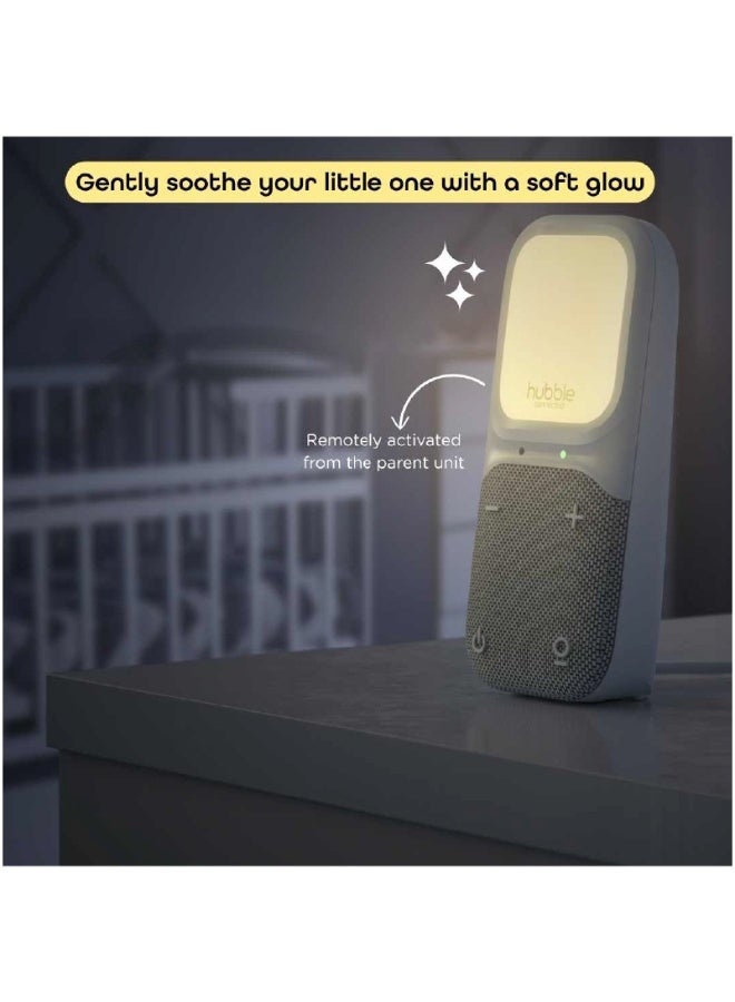 Hubble Connected Night Light Sense Glow Audio Baby Monitor with DECT wireless connectivity listening device, Highly Sensitive Microphone - Image 3