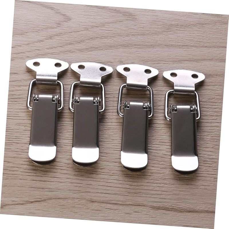 TEHAUX 8pcs Stainless Steel Hasps Box Buckles Smooth Operation Practical for Cases - Image 4