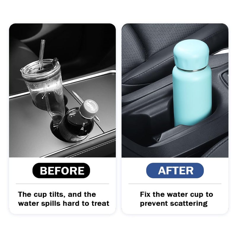 Stacool 2026 Latest Car Cup Holder Insert/Holder Position Limiter - Anti Shake Silicone Car Coasters Bottle Stabilizers with Self-Adhesive - Car Must Haves Cup Holder Inserts for Car Truck SUV (6PCS) - Image 5