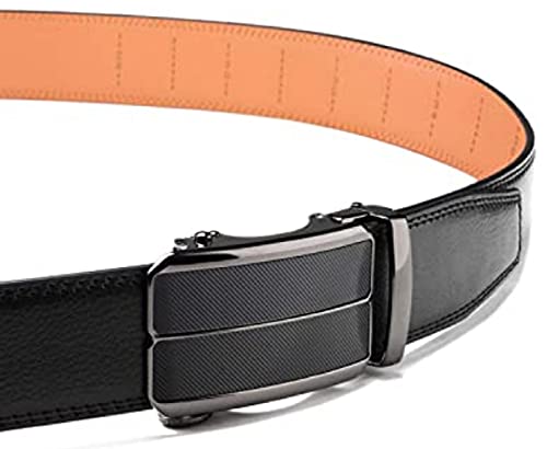 Contacts Genuine Leather Belt for Men with Autolock Buckle - Micro Adjustable Belt Fit Everywhere | Formal & Casual | Elegant Gift Box (21 Black)… - Image 5