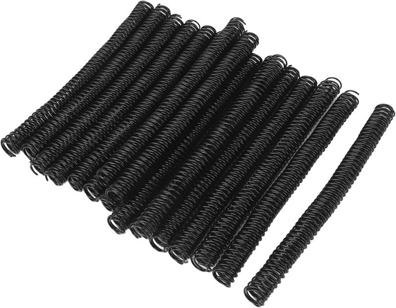 Consistent steady quality Spiral Binding Coil 50 Pcs 19mm Diameter 48 Loop 4:1 Pitch 170 Sheet Capacity A4 Binding Spine for Letter Size Paper Professional Document Binding PVC Plastic (Black) Gulf standard sizing alternatives - Image 4