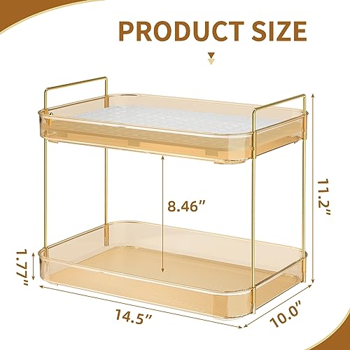 Seoneiro Whiskey Tray, Glass Cup Rack, Mug Holder, Coffee Cup Organizer, Bathroom Countertop Organizer with Drain Board Wine Glass Decorative, Food Tray, Kitchen Spice Rack - Image 4