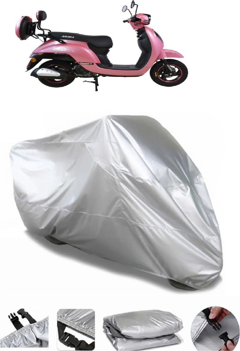 Breen Arora Ar 50-8 Espresso Compatible Grey Waterproof Motorcycle Canvas Premium - Image 1