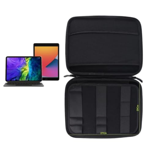 FLORICAN Portfolio Case & Gadget Organizer/Protective Pouch/Business Storage Case with iPad Sleeve for iPads & Tablets Upto 11, Accessories Pocket for Pencil, Cables, Hubs, Tech Kit, Office Bag, Grey - Image 5