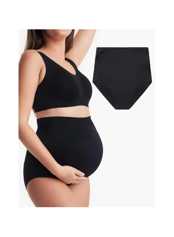 TUMMY  WOMEN HIGH WAIST MATERNITY PANTY -SET OF 2 for Women | Best Price UAE