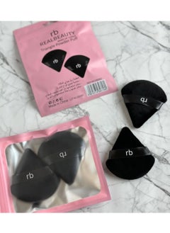 REAL BEAUTY Makeup Sponge Triangular Velvet - 2 Pieces  - Image 1