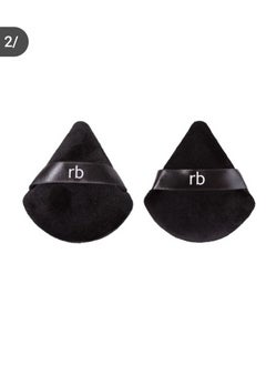 REAL BEAUTY Makeup Sponge Triangular Velvet - 2 Pieces  - Image 3