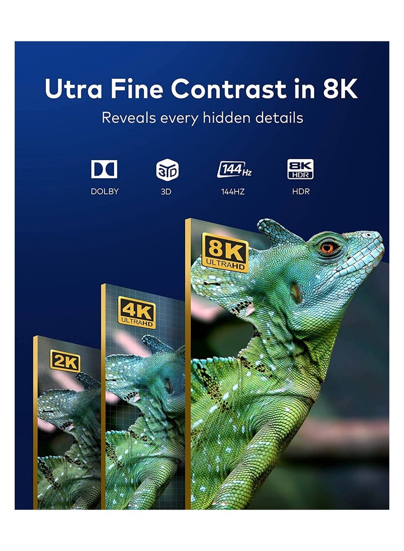 KASTWAVE Converter, HDMI 2.1 Ultra HD 8K High Speed, 4K@120Hz, 8K@60Hz, Aluminum HDMI Switcher Selector for PS5/4, for Xbox, for Roku, for Apple TV, for Fire Stick, for Sony TV - Image 3