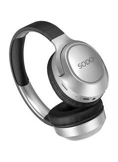 SODO Headset SD-1105 Wireless Stereo Over Ear Headphones Black/Silver  - Image 2