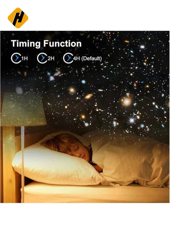 هوها Planetarium Star Projector - Starry Sky & Solar Solar System Constellation Light ، إسقاط القمر والنجوم للأطفال والكبار - المسرح المنزلي ، غرفة النوم ، ديكور غرفة المعيشة (أبيض) |Star12in1  - Image 4