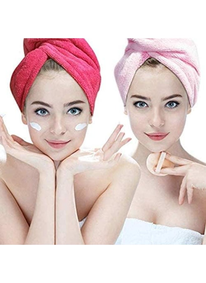 Generic 2PCS/SET Bathroom Super Absorbent Quick-drying Microfiber Bath Towel Hair Dry Cap Salon Towel  - Image 5
