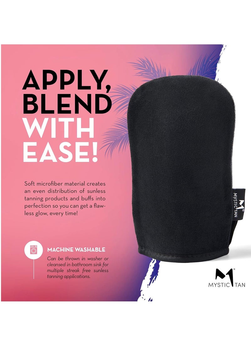 Mystic Tan Mystic Tan Self Tanning Bundle: Wake-Up Tan Self Tanner Water Mousse 5.5 fl. oz. + Streak Free Tan Applicator Mitt - Hyaluronic Acid Overnight Moisturizer, Easy-to-Use, Works While You Sleep - Image 2