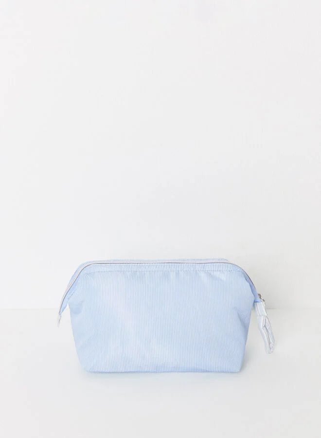 women'secret Large nylon toiletry bag with striped print