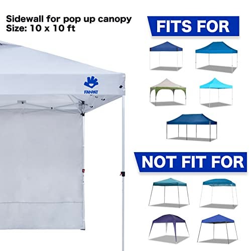 Fanpat Instant Canopy Tent Sidewalls for 10x10 Pop Up Canopy Waterproof,99% UV Protection，3 Piece Sidewalls, White(3PCS Sidewall Only, Canopy Tent NOT Included) - Image 5