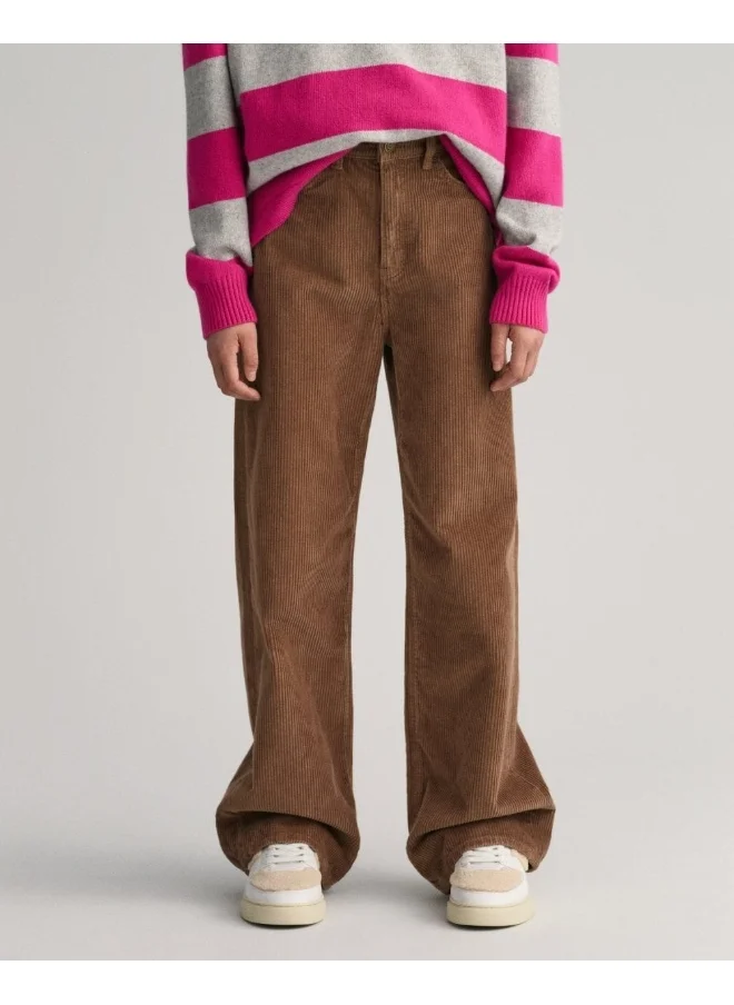 غانت Gant Teen Girls Wide Leg Corduroy Pants