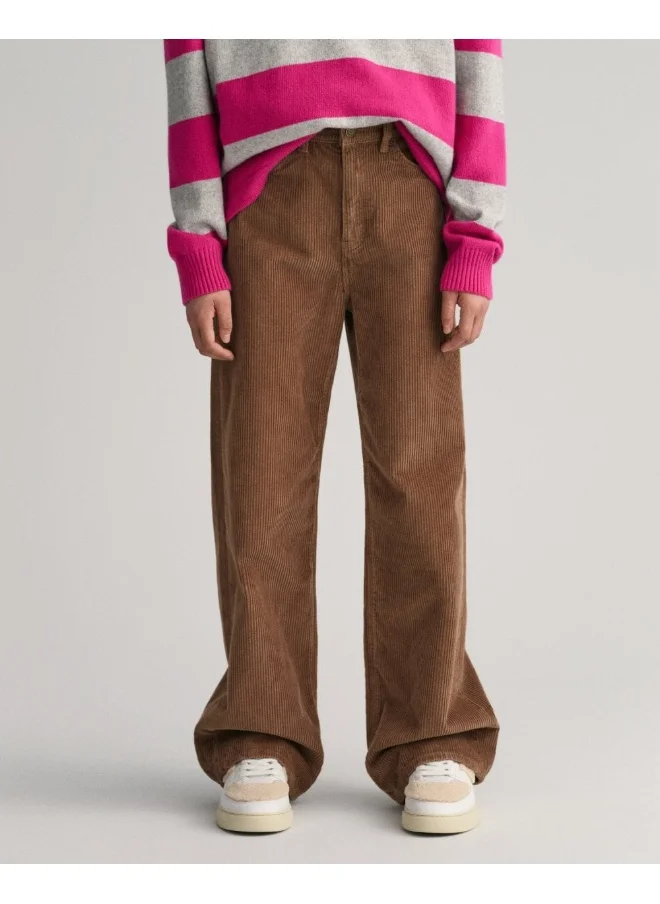 غانت Gant Teen Girls Wide Leg Corduroy Pants