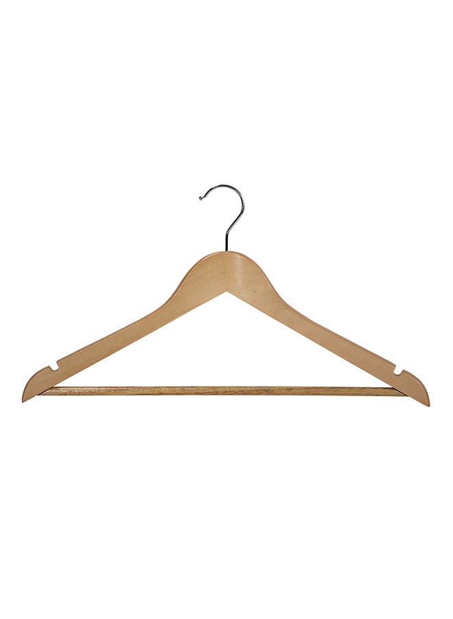 10-Piece Wooden Hanger Set Brown  - Image 2
