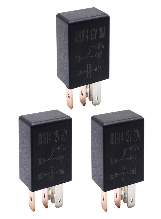 OXCANO 3PCS 4671168E 72472M Fuel Pump Relay 5 pin 12 Volt DV SPDT Compatible with Chrysler Dodge Jeep Siemens TYCO Multi-Purpose Relay - Image 1