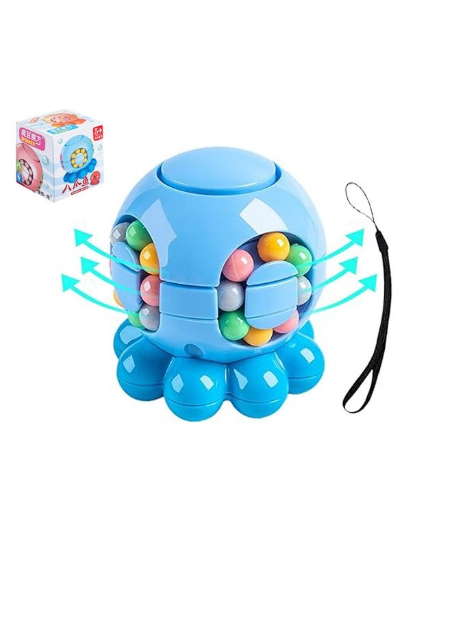 Magic Bean Rotating Cube Octopus Shape Multi-Play Spinning 3D Brain Teaser, Creative Dexterity Enhancer for Stress Relief, Suitable for Kids and Adults - Image 1