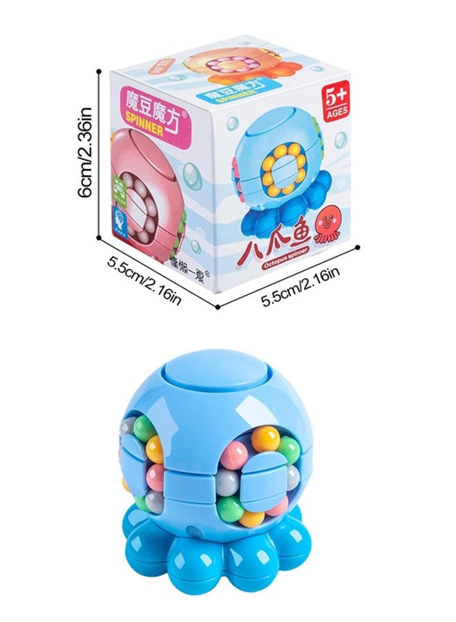 Magic Bean Rotating Cube Octopus Shape Multi-Play Spinning 3D Brain Teaser, Creative Dexterity Enhancer for Stress Relief, Suitable for Kids and Adults - Image 3