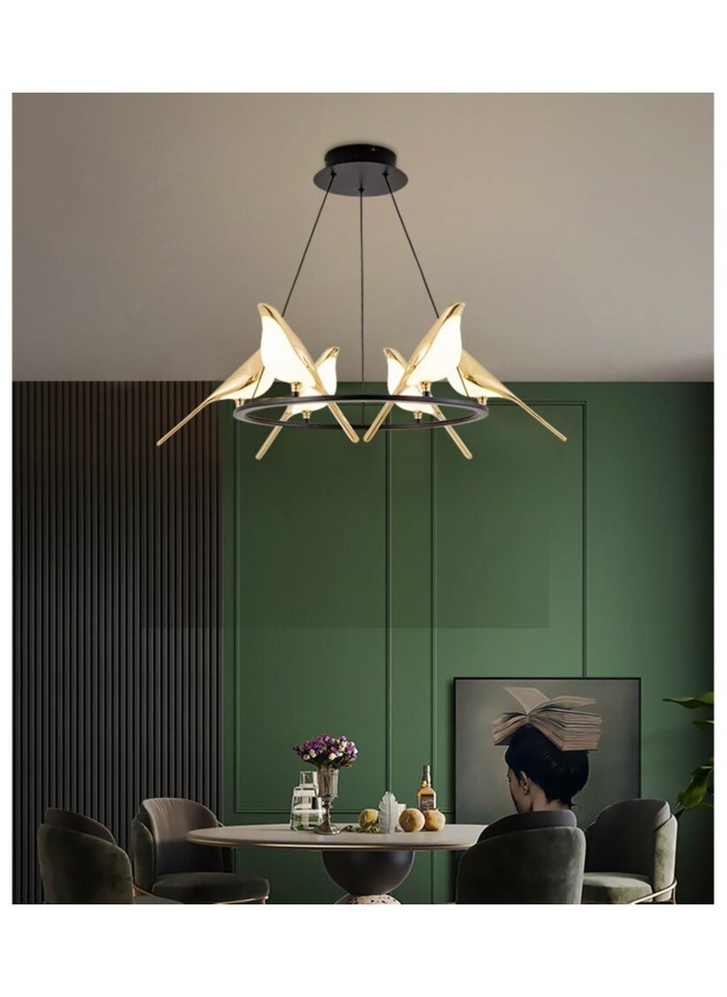 CME Round LED chandelier with 6 birds design  - Image 2